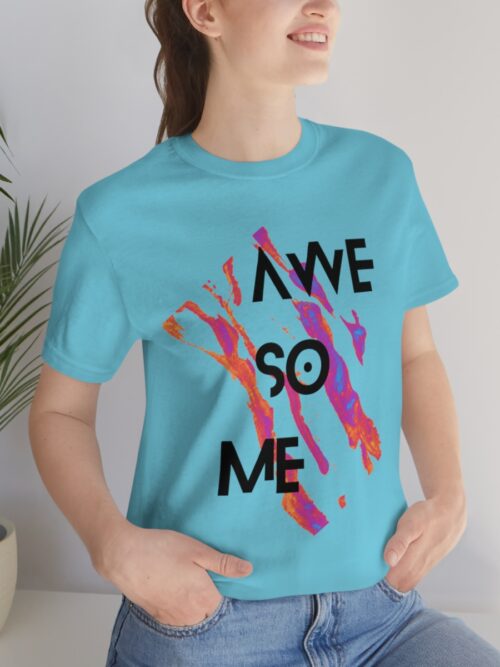 AWE SO ME Short Sleeve Tee Black/Orange/Purple