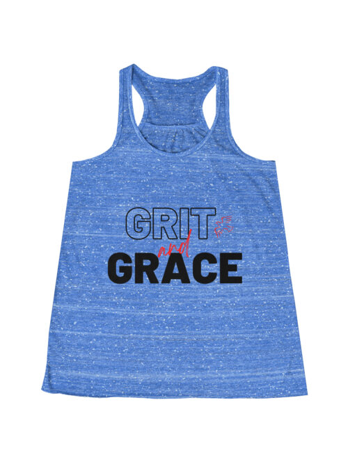 Grits and Grace Flowy Racerback Tank - Black/Red