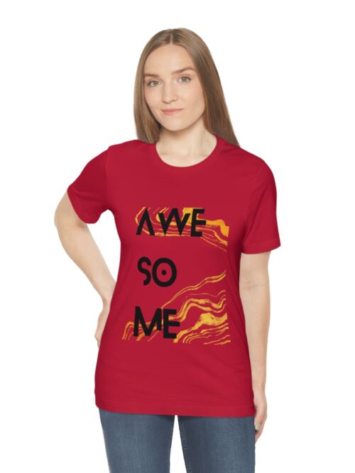 AWE SO ME Short Sleeve Tee - Black/Gold