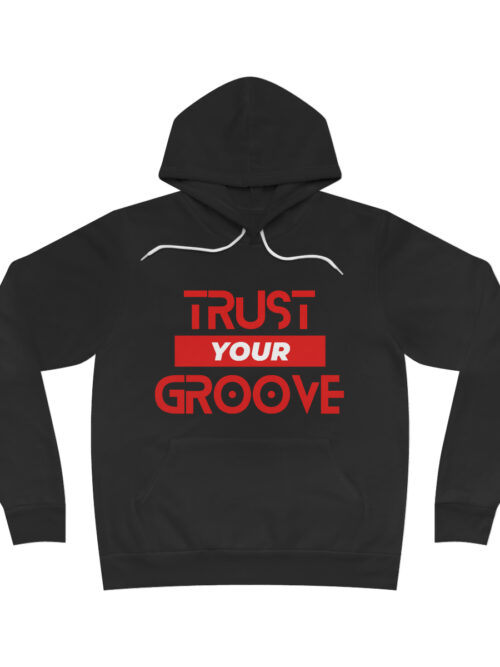 Trust Your Groove Sponge Fleece Pullover Hoodie - Red