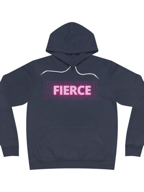 Fierce In Pink Sponge Fleece Pullover Hoodie