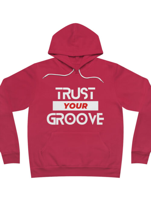 Trust Your Groove Sponge Fleece Pullover Hoodie - White