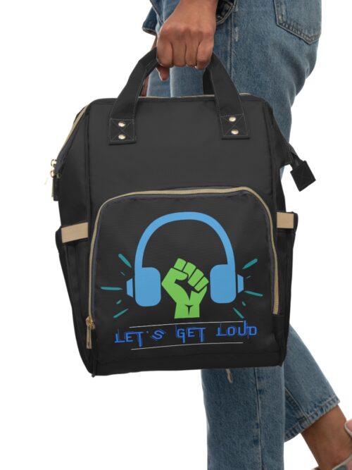 Let's Get Loud Multifunctional Backpack - Blue/Green