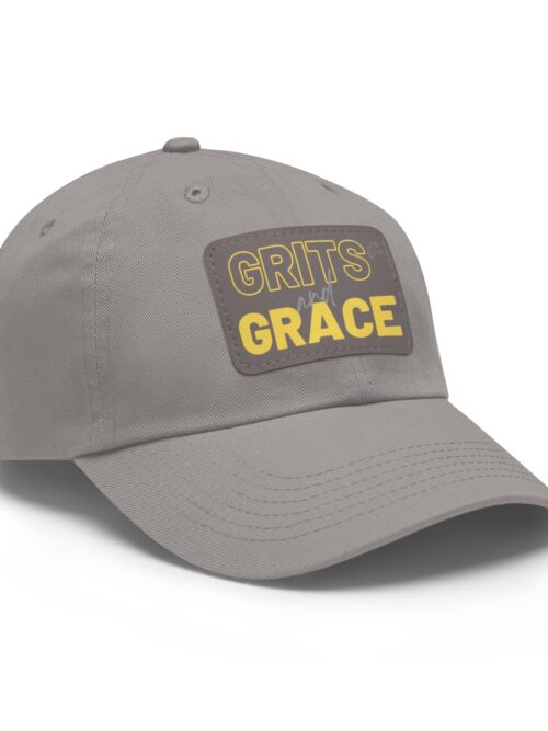 Grit and Grace Twill Hat w/ Leather Patch - Yellow