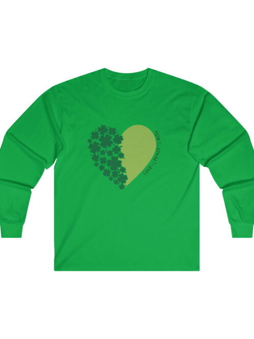 St Patrick's Day Love * Peace * Irish Long Sleeve Tee