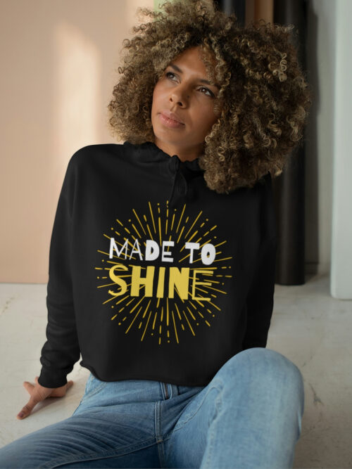 Made to Shine Crop Hoodie