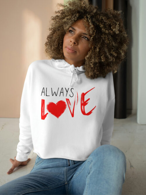 Always Love Cropped Hoodie