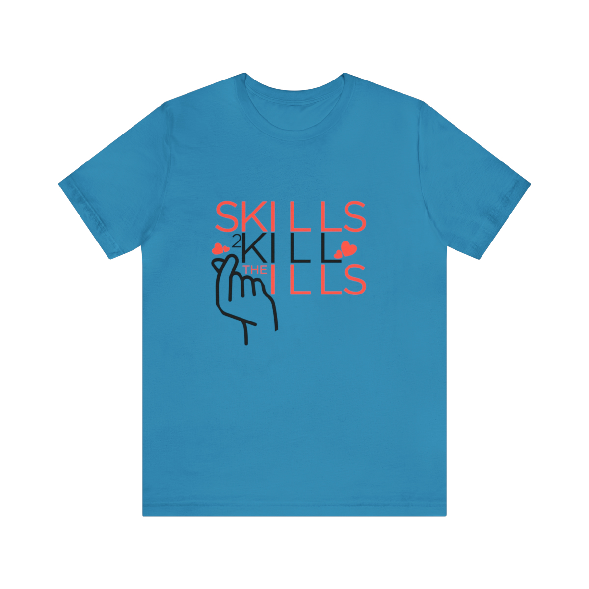 Skill 2 Kill the Ills Short Sleeve Tee - Radiant Blue Provisions