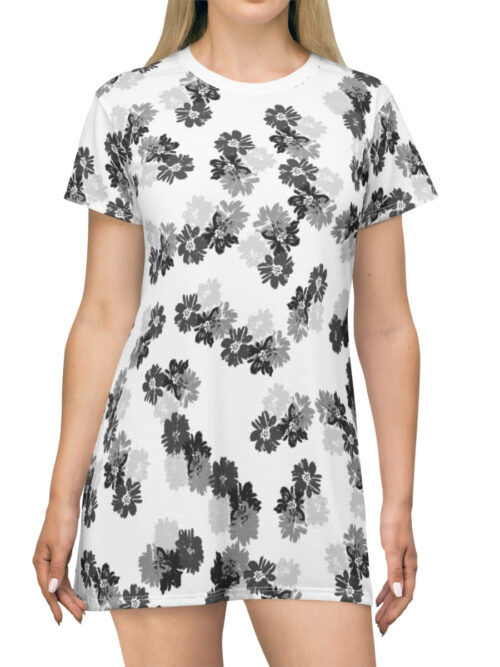 You Bring The Color Flower T-Shirt Dress
