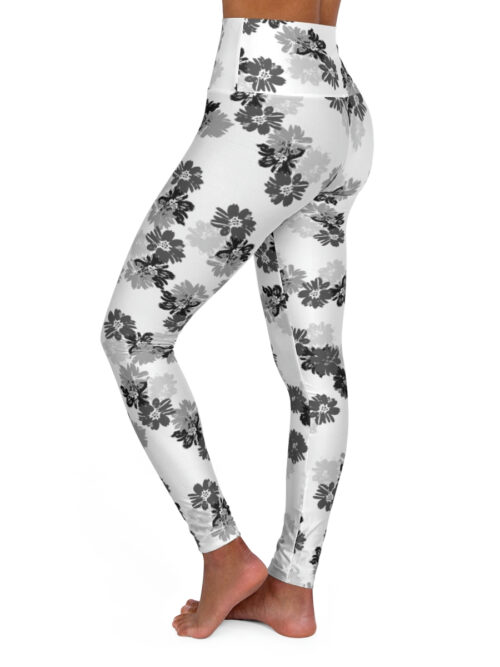 You Bring The Color Flower High Waisted Leggings