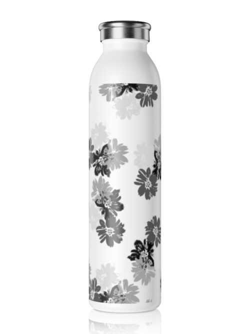 You Bring The Color Flower Slim Water Bottle